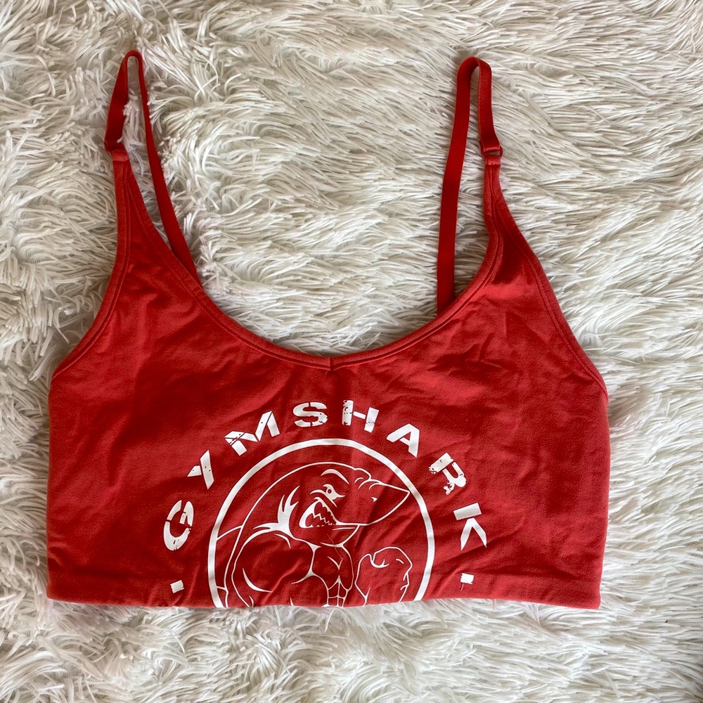 Salmon Gymshark sports bra